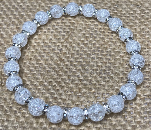 Bracelet en Cristal de Roche Crack