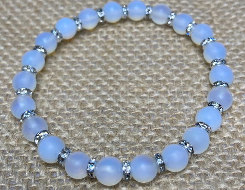 Bracelet en Opale Blanche