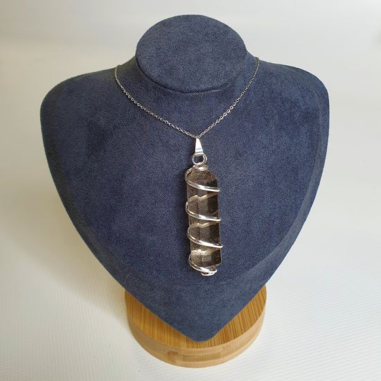 Pendentif quartz fume