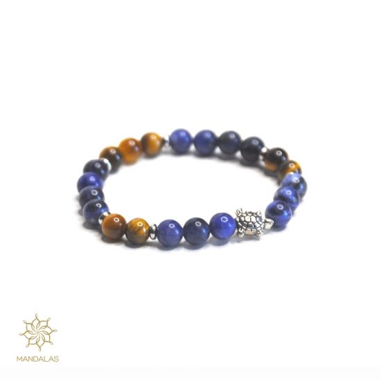 bracelet noe oeil de tigre sodalite