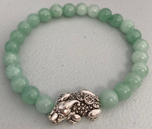 Bracelet en Jade avec PIXIU en Argent 925