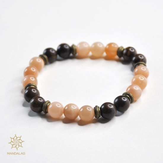 Bracelet Joy pierre de soleil et bronzite