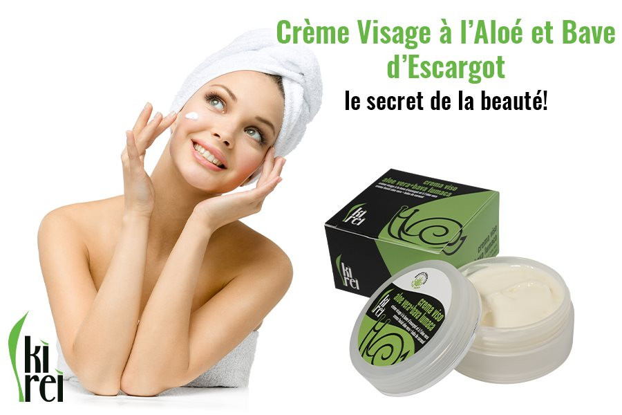 Creme visage bio aloe vera et bave escargot