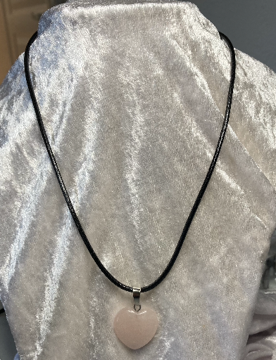 coeur en Quartz Rose