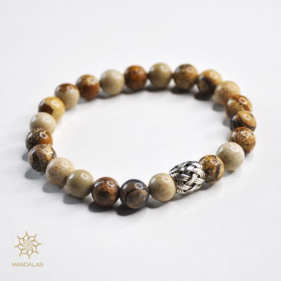 Bracelet dolmar jaspe paysage