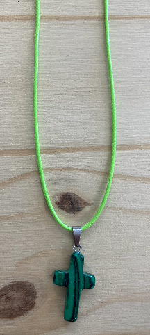 Croix en Malachite